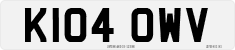 License plate of the United Kingdom, 1983 year system