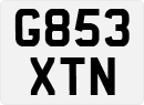 License plate of the United Kingdom, 1983 year system