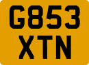 License plate of the United Kingdom, 1983 year system