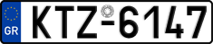 License plate of Greece, Cars