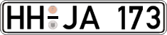 German license plate, Regular plates