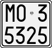 License plate of Italy, Motorcycles (1927 year series)