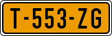 License plate of the Netherlands, Cars