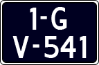 License plate of the Netherlands, Border Traffic (1953-2021 system)