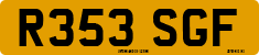 License plate of the United Kingdom, 1983 year system