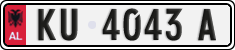 License plate of Albania, Cars (1993)