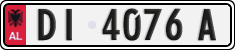 License plate of Albania, Cars (1993)