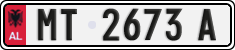 License plate of Albania, Cars (1993)