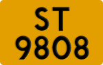 License plate of Hong Kong, AB 1234