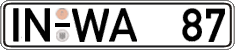 German license plate, Regular plates