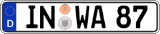 German license plate, Regular plates