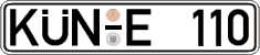 German license plate, Regular plates
