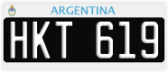 License plate of Argentina, Cars (1995, ABC 123)