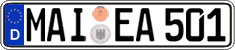 German license plate, Regular plates