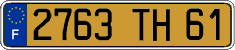French license plate, FNI