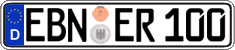 German license plate, Regular plates