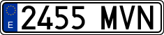 License plates of Spain, Ordinary (2000)