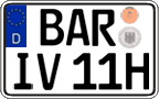 German license plate, Plates for oldtimers (type 