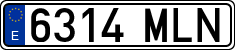 License plates of Spain, Ordinary (2000)