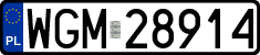 License plates of Poland, Regular car plates