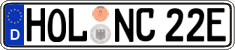 German license plate, Electric vehicles