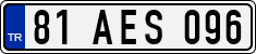 License plate of Turkey, Regular plates