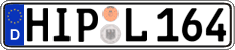 German license plate, Regular plates