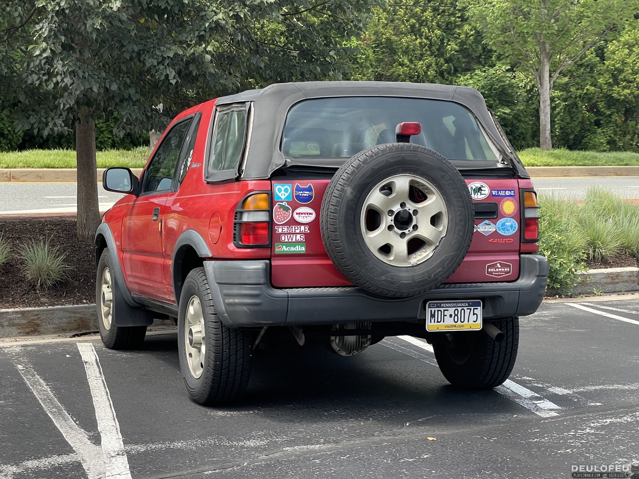 MDF-8075, Isuzu Amigo 2nd gen Soft Top SUV (NA-market), 1997–2000