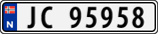 License plate of Norway, Cars