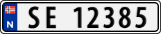 License plate of Norway, Cars