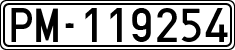 License plates of Spain, 1900 year series