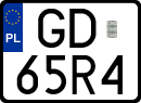 License plates of Poland, Special vehicles and motorcycles