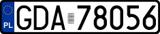 License plates of Poland, Regular car plates
