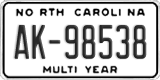 North Carolina, Multi Year (AB-12345)
