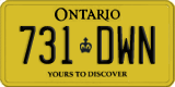Ontario, Service plate (123-DAB)