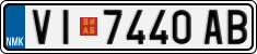 License plate of North Macedonia, Regular plates (2012)