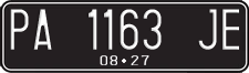 License plate of Indonesia, Regular plates