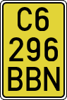 License plates of Spain, Specialty plates