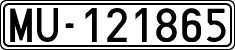 License plates of Spain, 1900 year series
