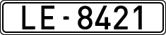 License plates of Spain, 1900 year series
