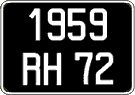 French license plate, FNI