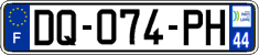French license plate, SIV (ordinary)