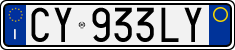 License plate of Italy, Cars (1994 year series)