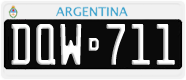 License plate of Argentina, Cars (1995, ABC 123)