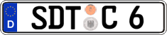 German license plate, Regular plates