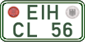 German license plate, Regular plates