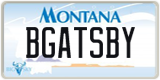 Montana, Vanity Plates