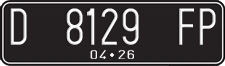License plate of Indonesia, Regular plates