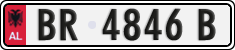 License plate of Albania, Cars (1993)