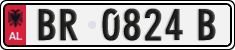 License plate of Albania, Cars (1993)